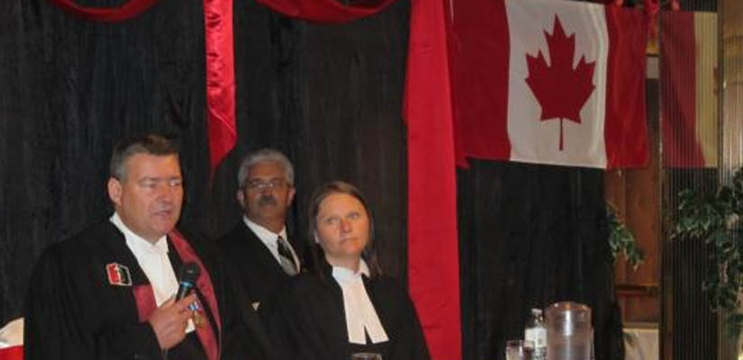 Photo: Le juge Normand Vachon, lors d’une cérémonie d’assermentation